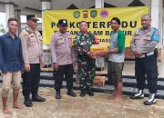 Polsek Ciasem Subang Bergerak Cepat Bantu Warga Terdampak Banjir di Desa Dukuh