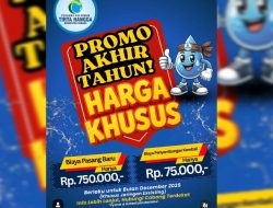PERUMDA Tirta Rangga Subang Beri Kado Akhir Tahun: Promo Harga Khusus