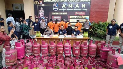 Polda Banten Bongkar Pengoplosan Gas Elpiji di Tangerang, Lima Orang Jadi Tersangka