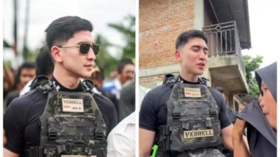 Verrell Bramasta Klarifikasi Soal Rompi di Lokasi Banjir Sumbar, Bukan Anti-Peluru tapi Hanya Tactical Vest