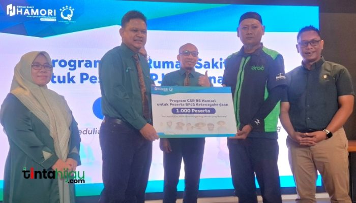 RS Hamori Gratiskan BPJS Ketenagakerjaan untuk 1.000 Ojol dan Petani di Subang