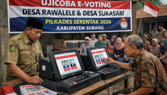 Pilkades di Desa Rawalele dan Sukasari Jadi Uji Coba E-Voting pada Pilkades Serentak Kabupaten Subang