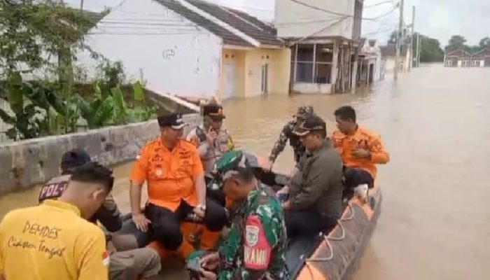 Sungai Ciasem Meluap, Ribuan Rumah Terdampak Banjir di Ciasem Subang