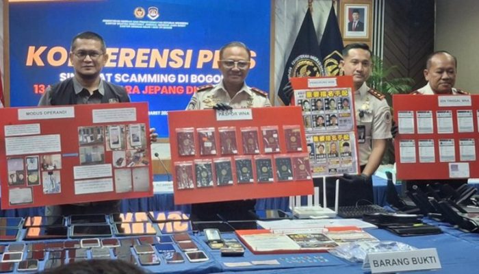 13 Warga Jepang Tersangka Scamming Online Diringkus Imigrasi Bogor