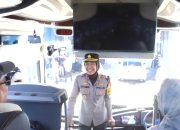 ‎Program Mudik Gratis, Polres Majalengka Berangkatkan 2 Bus Menuju Semarang‎