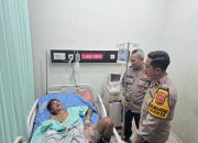 Polres Majalengka Berikan Trauma Healing kepada Korban Kecelakaan di RS Cideres
