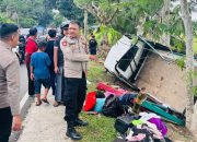 Mobil Bak Terbuka Rombongan Wisatawan Kecelakaan di Jalur Pangandaran-Banjar