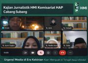 Kajian Jurnalistik HMI Komisariat HAP Cabang Subang, Urgensi Media di Tengah Banjir Informasi Digital