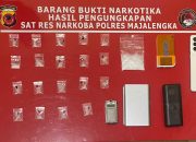 ‎Polres Majalengka Amankan Tiga Terduga Pelaku Narkotika, Puluhan Paket Sabu Disita‎‎