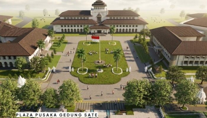 Penataan Halaman Gedung Sate Tak Hilangkan Jalan Diponegoro