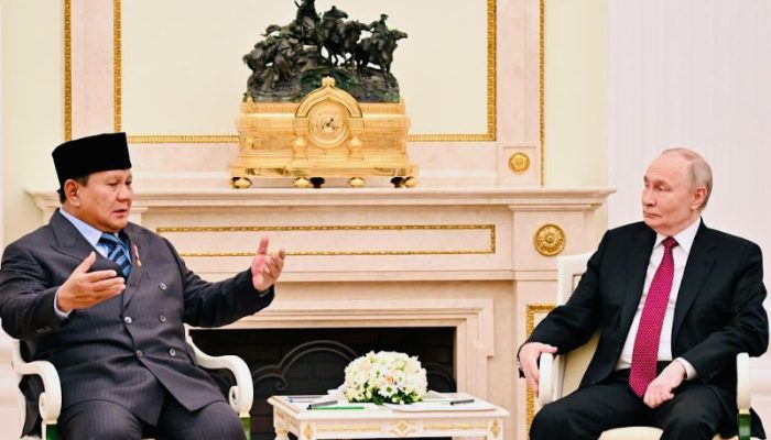 Pererat Hubungan Bilateral, Presiden Prabowo Temui Vladimir Putin di Kremlin