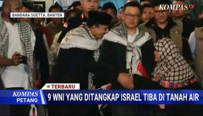 9 WNI Relawan Gaza yang Ditangkap Militer Israel Tiba di Tanah Air