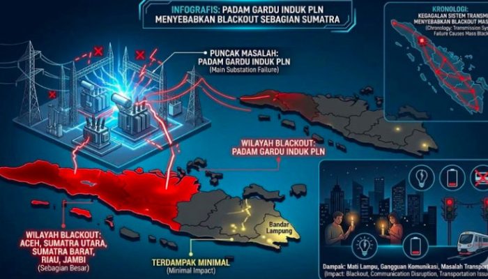 Sumatera Blackout, Sistem Kelistrikan Aceh hingga Riau Lumpuh Total