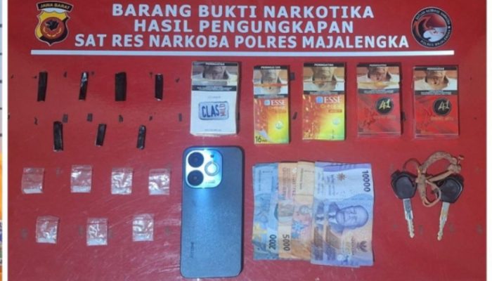 Satres Narkoba Polres Majalengka Tangkap Pengedar Sabu di Talaga