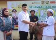 Tebar Kepedulian, Polres Subang Sebar Puluhan Hewan Kurban di Hari Iduladha