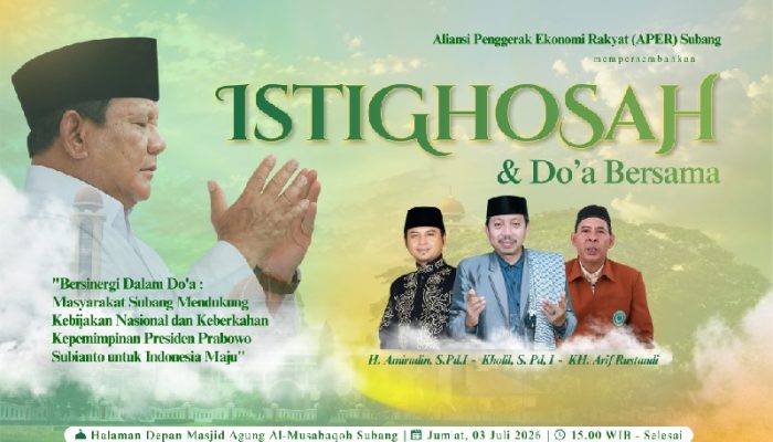 APER Subang Akan Gelar Istighosah dan Doa Bersama untuk Kepemimpinan Nasional