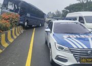 Bus MGI dan Truk Tabrakan di Tol Cipularang KM 101, Jalur Arah Bandung Macet Total hingga 20 Kilometer