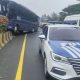 Bus MGI dan Truk Tabrakan di Tol Cipularang KM 101, Jalur Arah Bandung Macet Total hingga 20 Kilometer