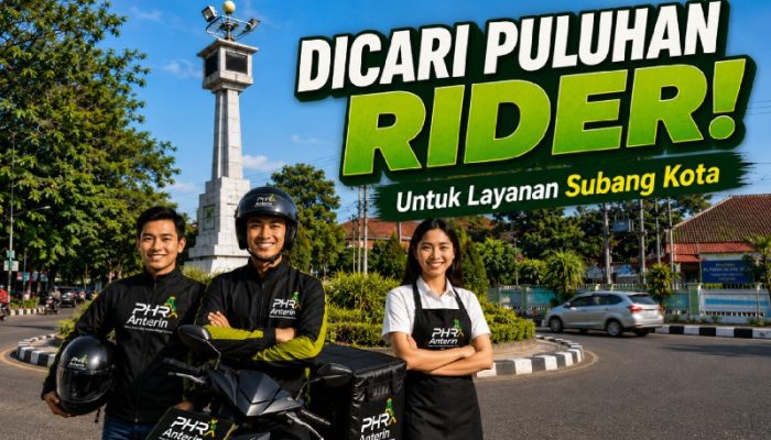 PHRAnterin Buka Pendaftaran Rider, Layani Antar Lokal di Kota Subang
