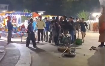 Viral! Diduga Sekuriti Tonjok Pengamen Ondel-Ondel di Alun-alun Pemkab Subang