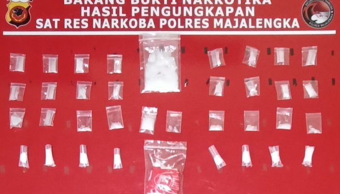 ‎Darurat Narkoba, Polres Majalengka Kembali Tangkap Pengedar Sabu sebanyak 35 Paket Siap Edar‎‎